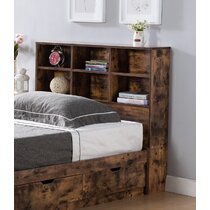 Edmont bookcase online headboard three posts